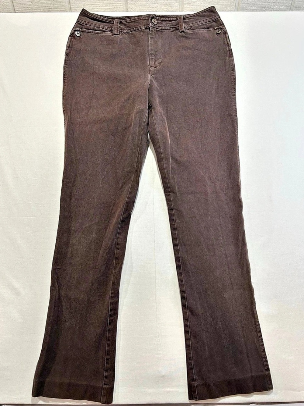 Lauren Ralph Lauren Bootcut Cotton Pants Brown Size 4